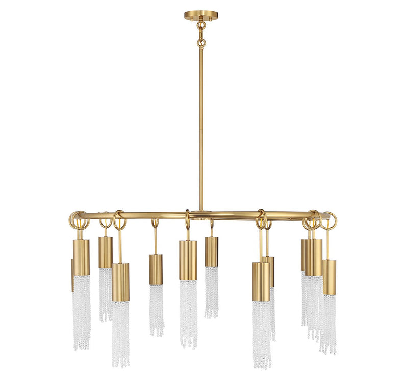 Savoy House 1-1367-12-322 12 Light Chandelier, Warm Brass (2)