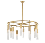 Savoy House 1-1367-12-322 12 Light Chandelier, Warm Brass (3)