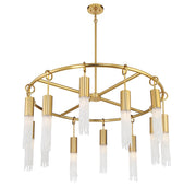 Savoy House 1-1367-12-322 12 Light Chandelier, Warm Brass (4)