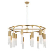 Savoy House 1-1367-12-322 12 Light Chandelier, Warm Brass (5)
