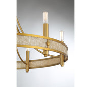 Savoy House 1-2053-6-322 Six Light Chandelier, Warm Brass (6)