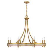 Savoy House 1-2054-8-322 Eight Light Chandelier, Warm Brass (2)