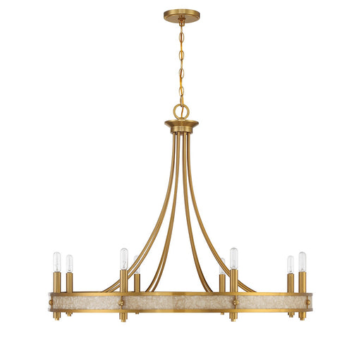 Savoy House 1-2054-8-322 Eight Light Chandelier, Warm Brass (2)