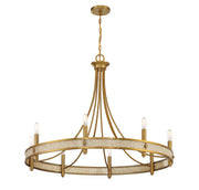 Savoy House 1-2054-8-322 Eight Light Chandelier, Warm Brass (5)