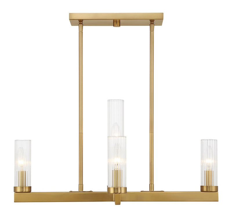 Savoy House 1-2634-5-322 Five Light Chandelier, Warm Brass (5)