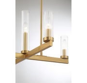 Savoy House 1-2634-5-322 Five Light Chandelier, Warm Brass (6)