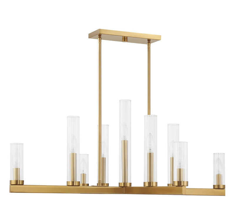 Savoy House 1-2635-9-322 Nine Light Chandelier, Warm Brass (2)