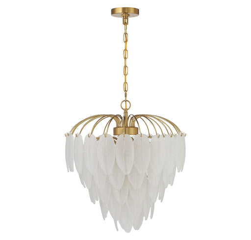 Savoy House 1-3508-6-322 Six Light Chandelier, Warm Brass (2)