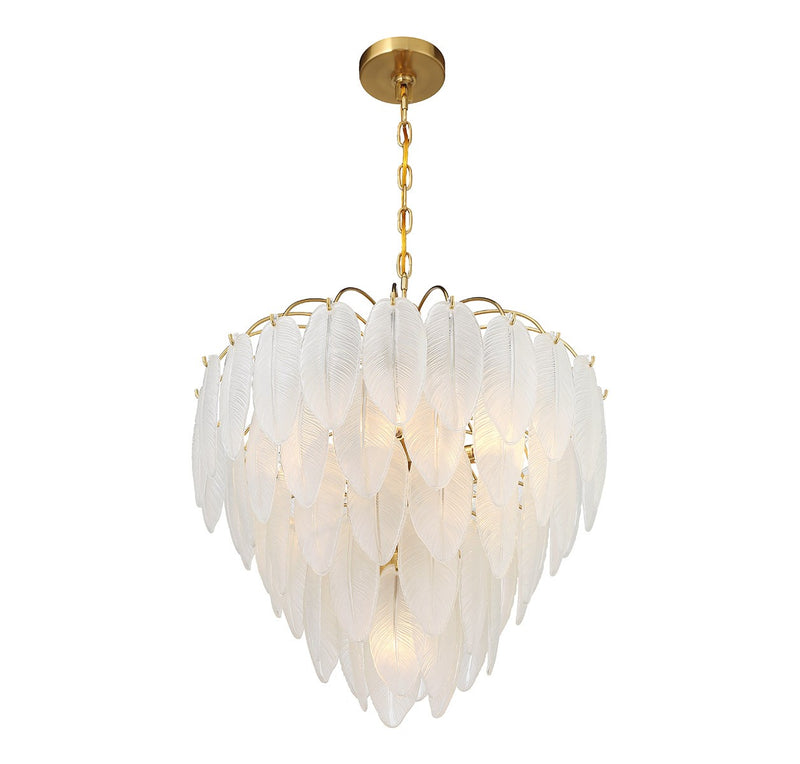 Savoy House 1-3508-6-322 Six Light Chandelier, Warm Brass (4)