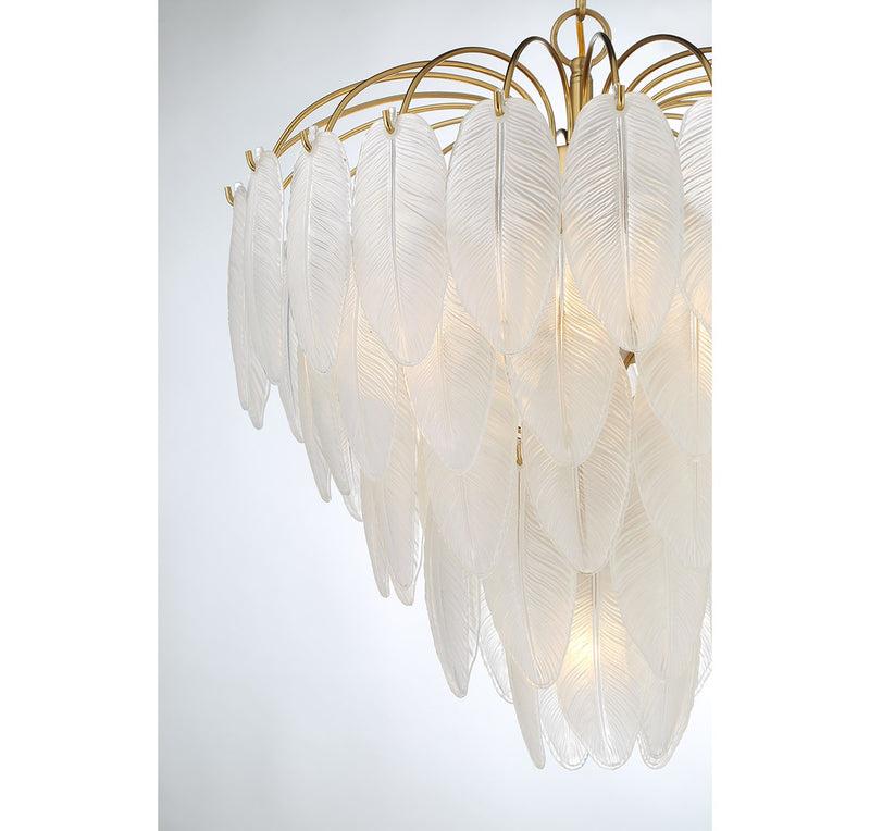Savoy House 1-3508-6-322 Six Light Chandelier, Warm Brass (5)