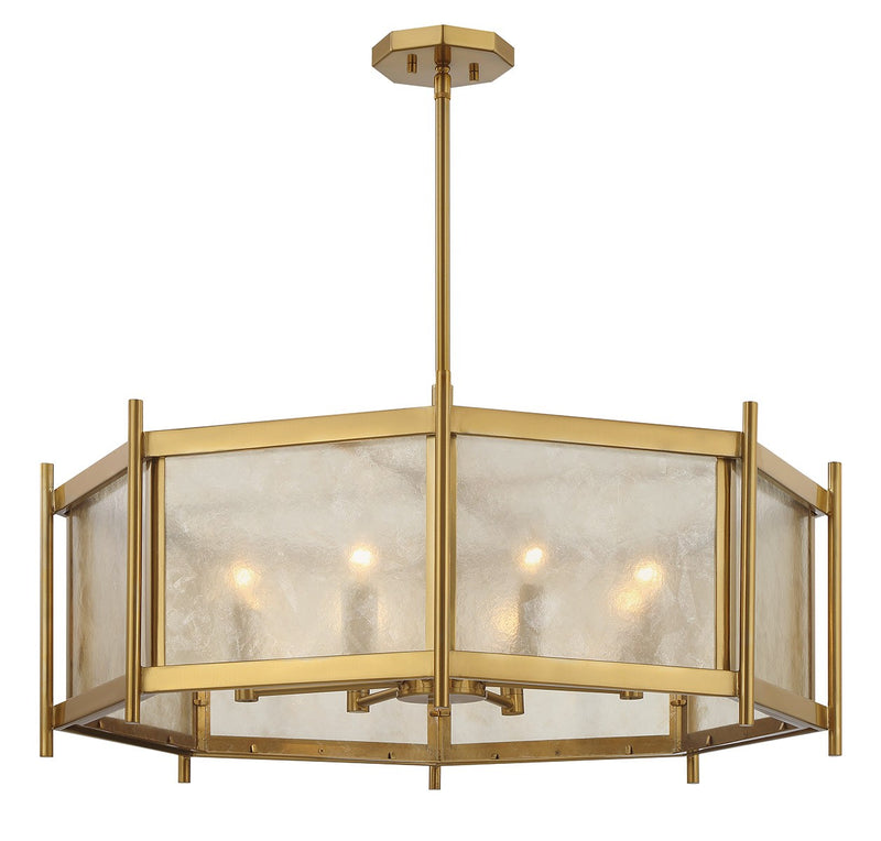 Savoy House 1-3803-8-322 Eight Light Chandelier, Warm Brass (3)