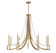 Savoy House 1-8805-9-322 Nine Light Chandelier, Warm Brass (2)