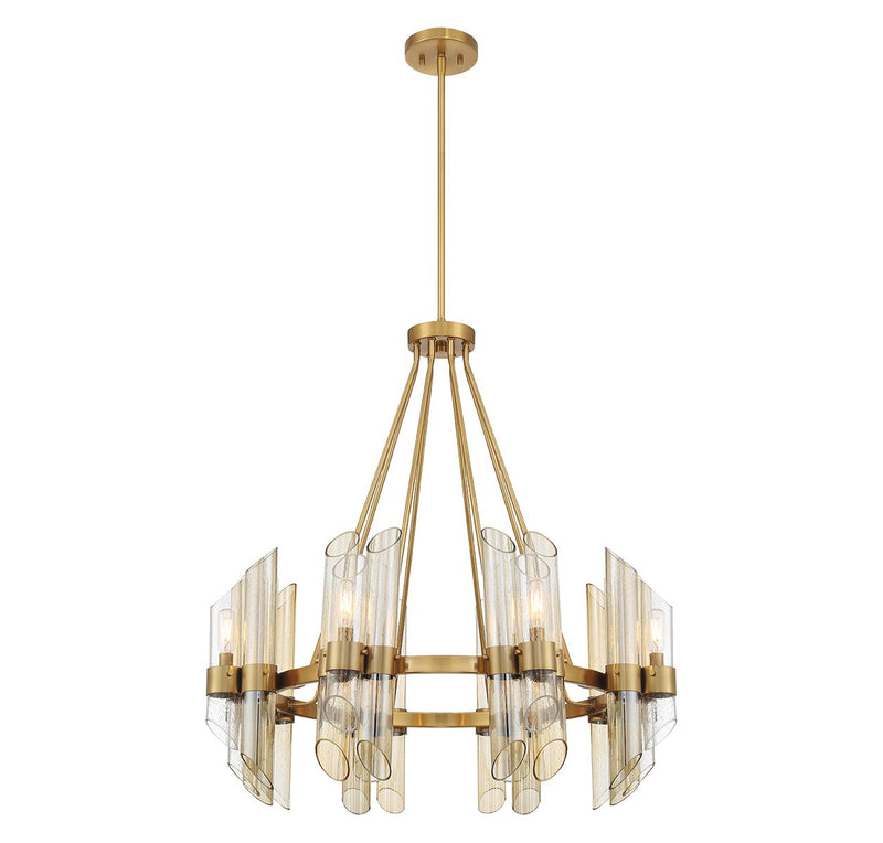 Savoy House 1-9105-8-322 Eight Light Chandelier, Warm Brass (5)