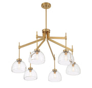 Savoy House 1-9841-6-322 Six Light Chandelier, Warm Brass (4)