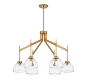 Savoy House 1-9841-6-322 Six Light Chandelier, Warm Brass (5)