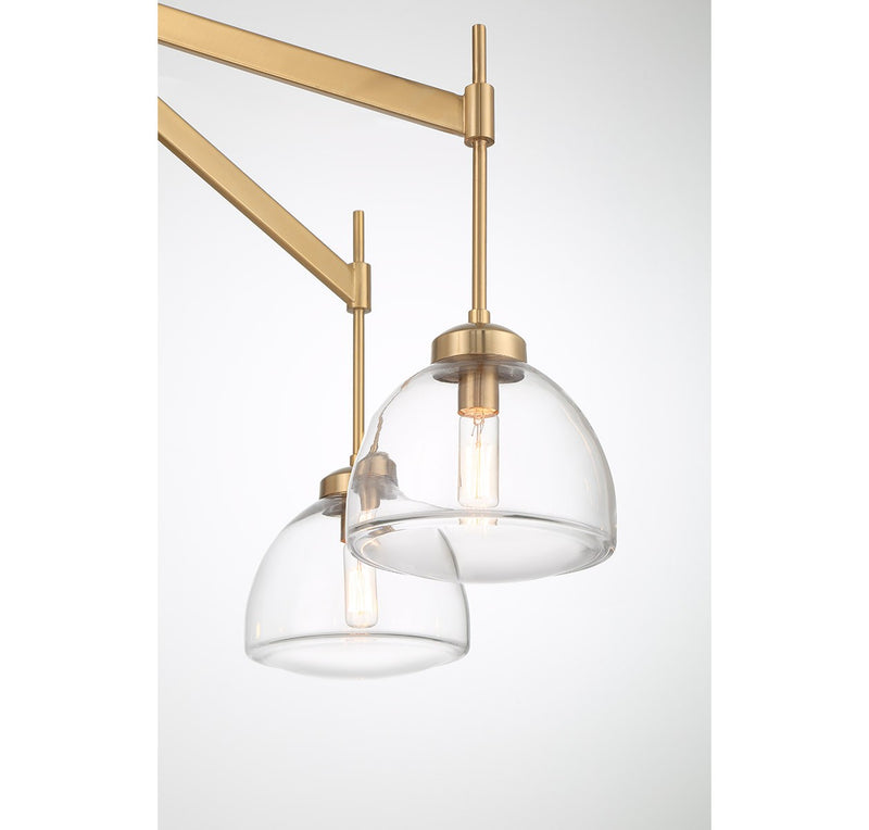 Savoy House 1-9841-6-322 Six Light Chandelier, Warm Brass (6)