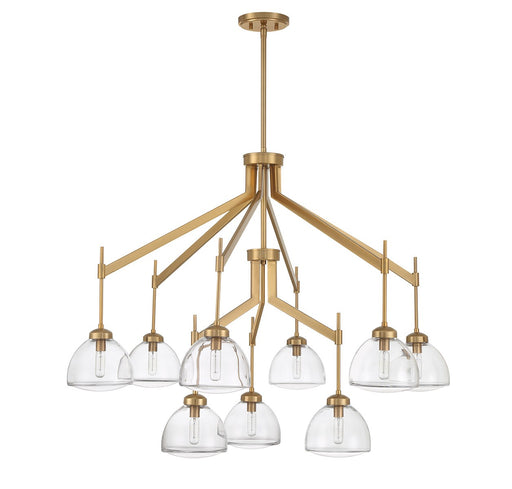Savoy House 1-9842-9-322 Nine Light Chandelier, Warm Brass (2)