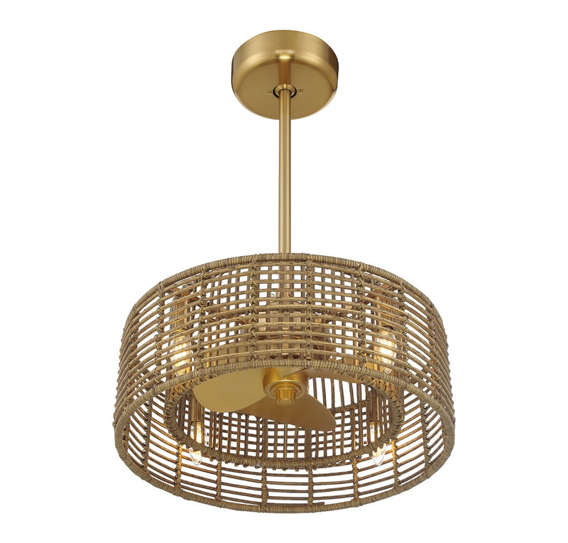 Savoy House 20-FD-155-322 LED Fan D'Lier, Warm Brass (4)
