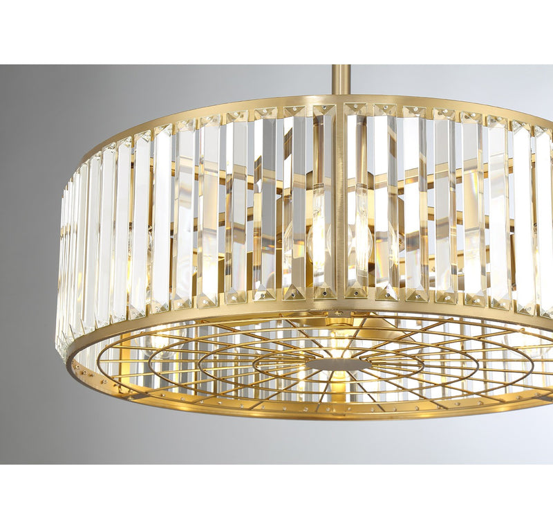Savoy House 23-FD-245-322 LED Fan D'Lier, Warm Brass (5)