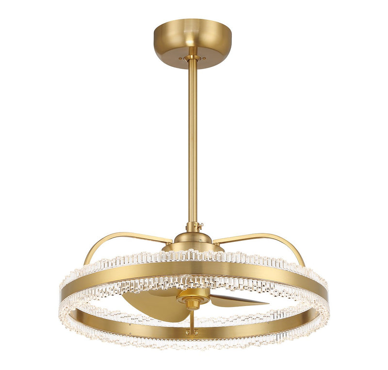 Savoy House 24-FD-555-322 LED Fan D'Lier, Warm Brass (3)