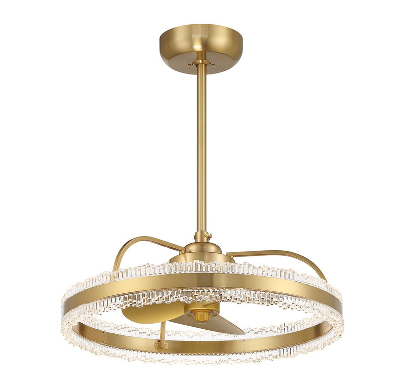 Savoy House 24-FD-555-322 LED Fan D'Lier, Warm Brass (5)