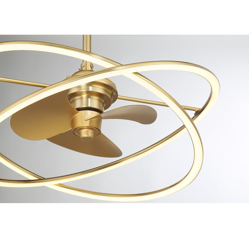 Savoy House 24-FD-745-322 LED Fan D'Lier, Warm Brass (6)