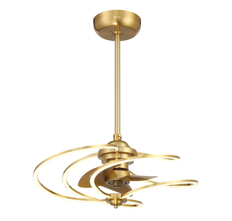 Savoy House 24-FD-945-322 LED Fan D'Lier, Warm Brass (3)