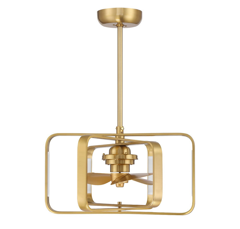 Savoy House 24-FD-955-322 LED Fan D'Lier, Warm Brass (2)