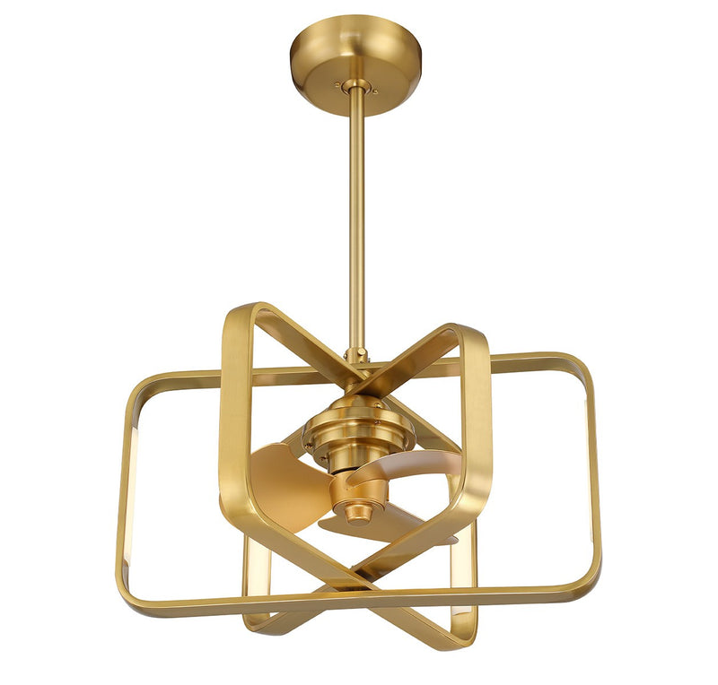 Savoy House 24-FD-955-322 LED Fan D'Lier, Warm Brass (4)