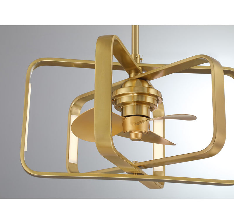Savoy House 24-FD-955-322 LED Fan D'Lier, Warm Brass (6)