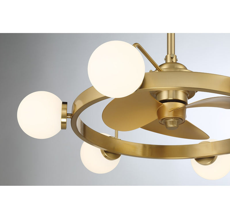 Savoy House 30-FD-345-322 LED Fan D'Lier, Warm Brass (6)