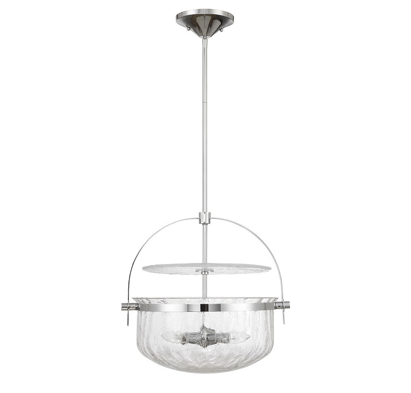 Savoy House 6-4723-4-11 Four Light Convertible Semi-Flush/Pendant, Polished Chrome (2)