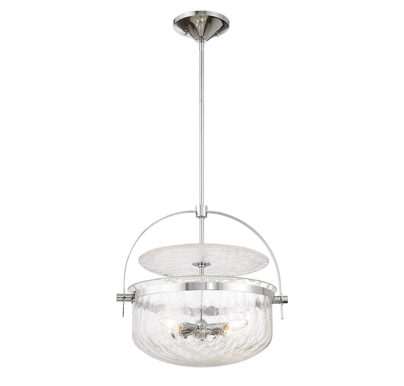 Savoy House 6-4723-4-11 Four Light Convertible Semi-Flush/Pendant, Polished Chrome (4)