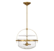 Savoy House 6-4723-4-322 Four Light Convertible Semi-Flush/Pendant, Warm Brass (2)