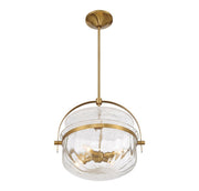 Savoy House 6-4723-4-322 Four Light Convertible Semi-Flush/Pendant, Warm Brass (4)