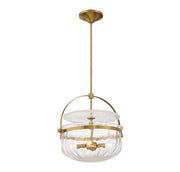 Savoy House 6-4723-4-322 Four Light Convertible Semi-Flush/Pendant, Warm Brass (5)