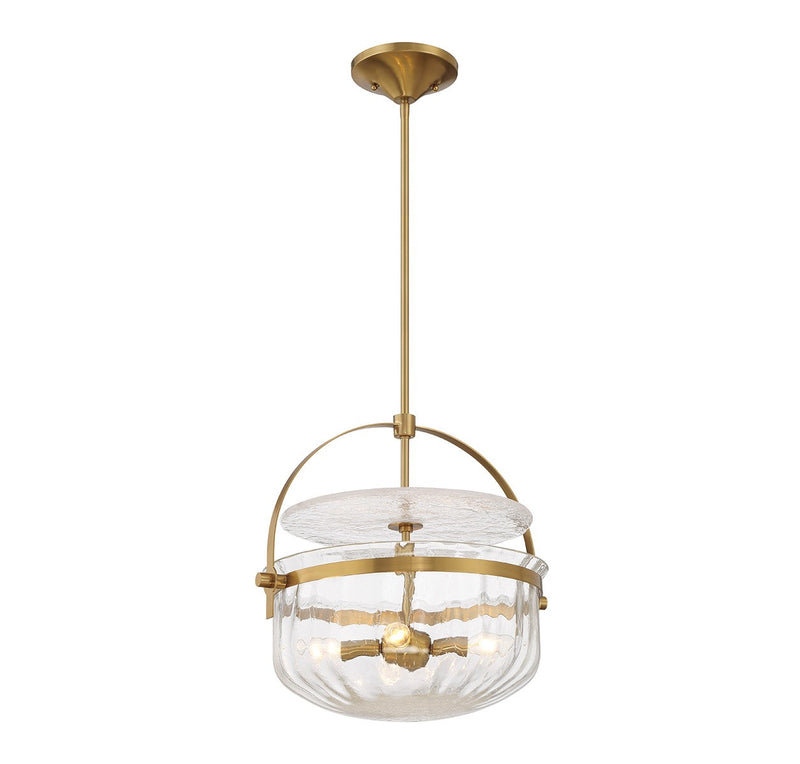 Savoy House 6-4723-4-322 Four Light Convertible Semi-Flush/Pendant, Warm Brass (5)