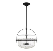 Savoy House 6-4723-4-89 Four Light Convertible Semi-Flush/Pendant, Matte Black (2)