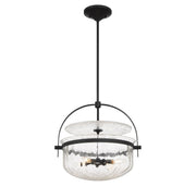 Savoy House 6-4723-4-89 Four Light Convertible Semi-Flush/Pendant, Matte Black (3)
