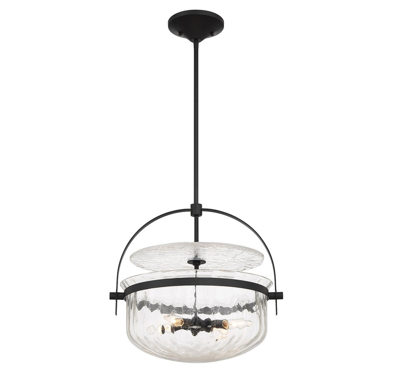 Savoy House 6-4723-4-89 Four Light Convertible Semi-Flush/Pendant, Matte Black (3)