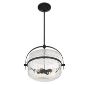 Savoy House 6-4723-4-89 Four Light Convertible Semi-Flush/Pendant, Matte Black (4)