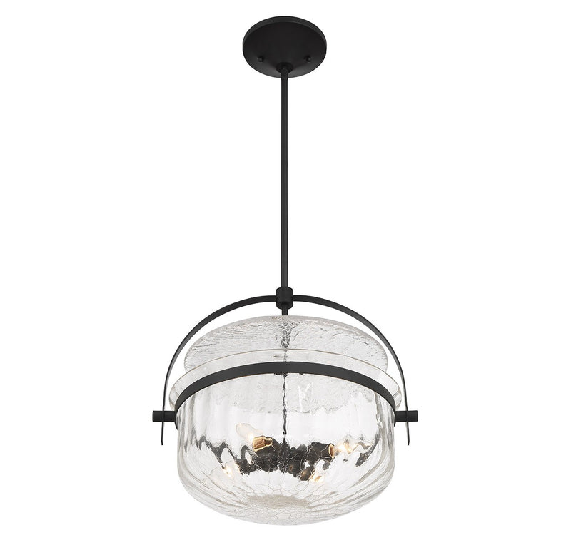 Savoy House 6-4723-4-89 Four Light Convertible Semi-Flush/Pendant, Matte Black (4)