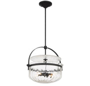 Savoy House 6-4723-4-89 Four Light Convertible Semi-Flush/Pendant, Matte Black (5)