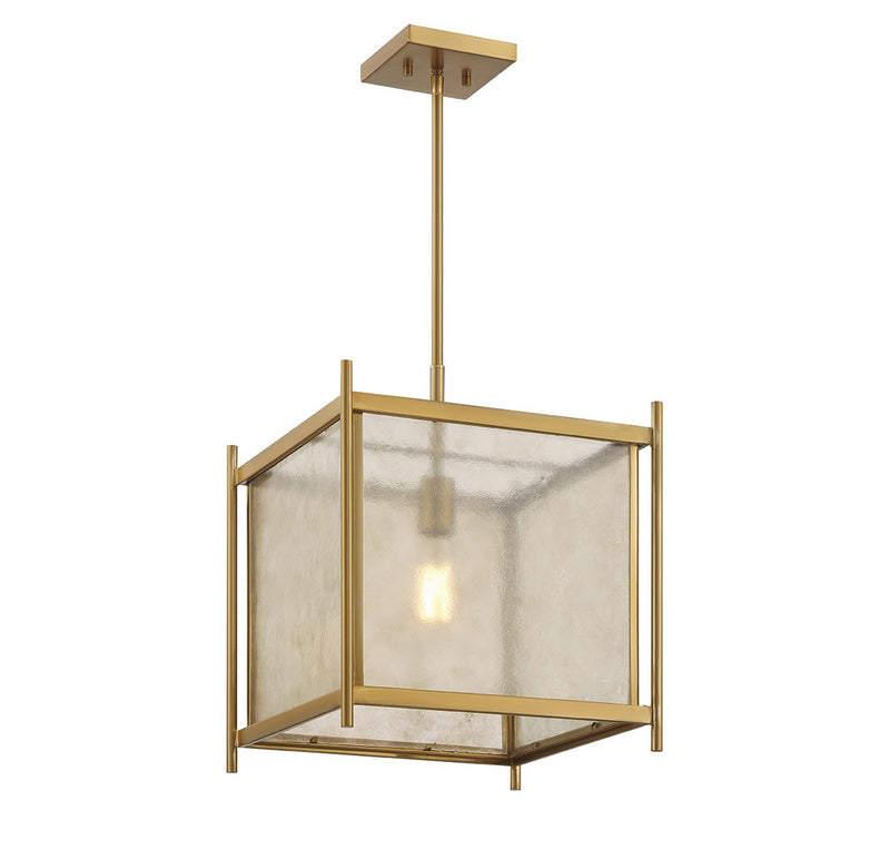 Savoy House 7-3801-1-322 One Light Pendant, Warm Brass (3)