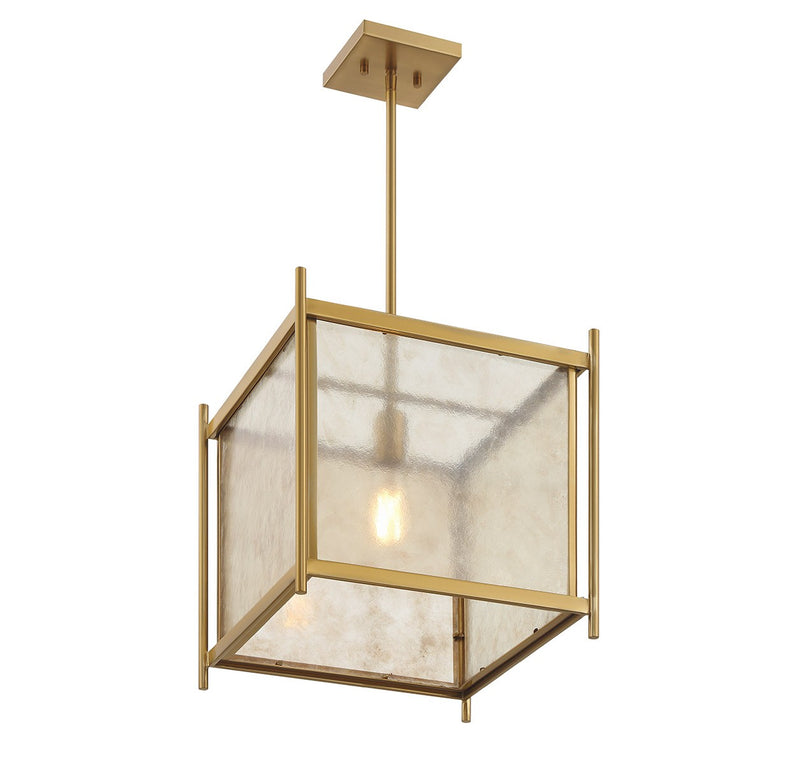 Savoy House 7-3801-1-322 One Light Pendant, Warm Brass (4)
