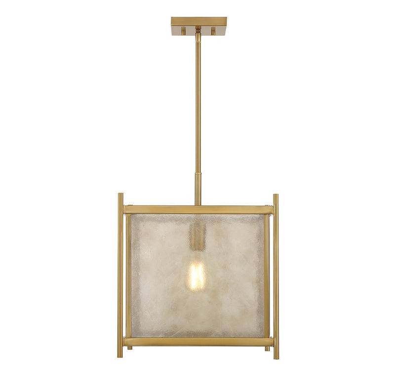 Savoy House 7-3801-1-322 One Light Pendant, Warm Brass (5)
