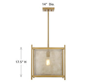 Savoy House 7-3801-1-322 One Light Pendant, Warm Brass (6)