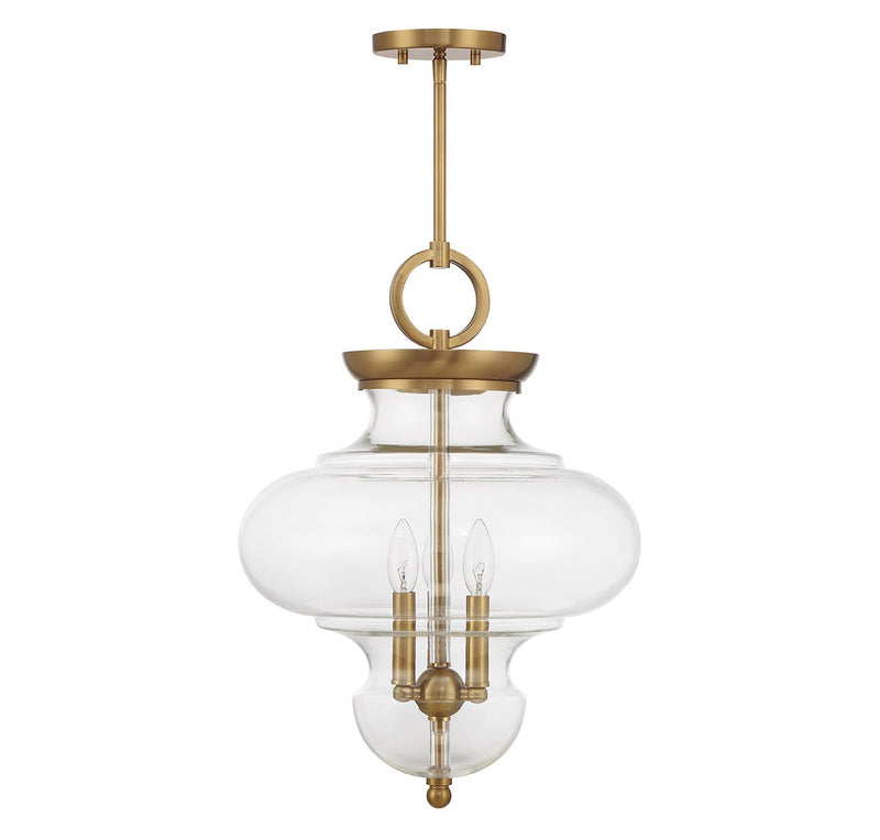 Savoy House 7-5801-3-322 Three Light Pendant, Warm Brass (2)