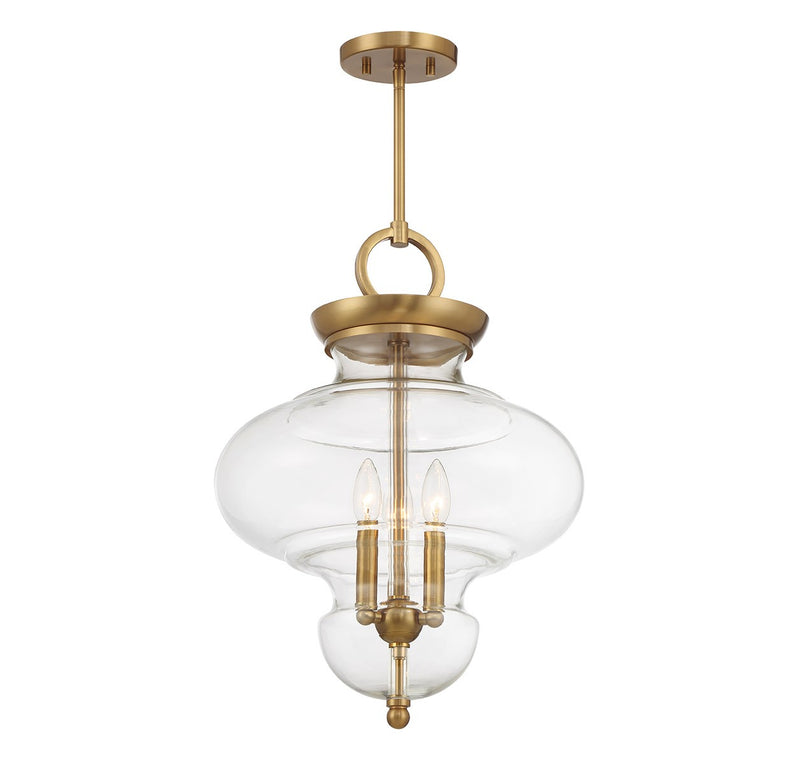 Savoy House 7-5801-3-322 Three Light Pendant, Warm Brass (3)
