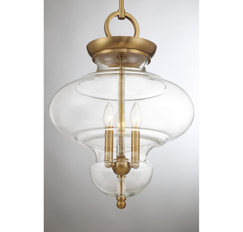 Savoy House 7-5801-3-322 Three Light Pendant, Warm Brass (5)